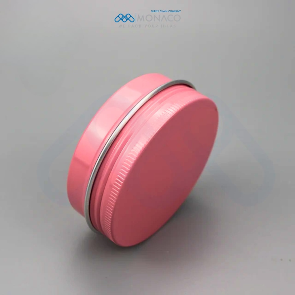 Round Tin Jar 20 gm Pink Color - Friends Client