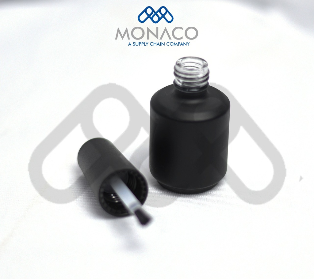 [M0000039] Black Frosted Nail Polish 15 Ml
