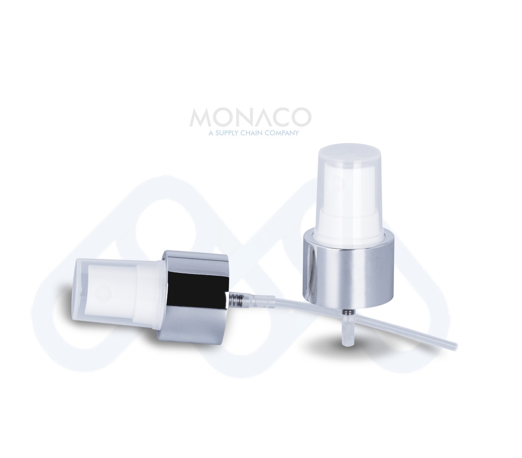 Spray Pump White/ Silver Neck 24