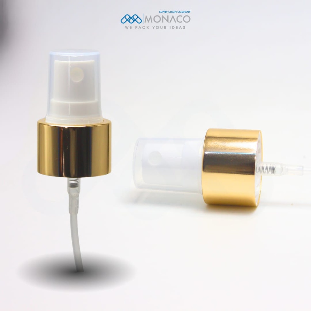 Pump Spray White/Gold Neck 24