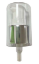 Serum Pump Silver/White Neck 24 With Crystal Cap