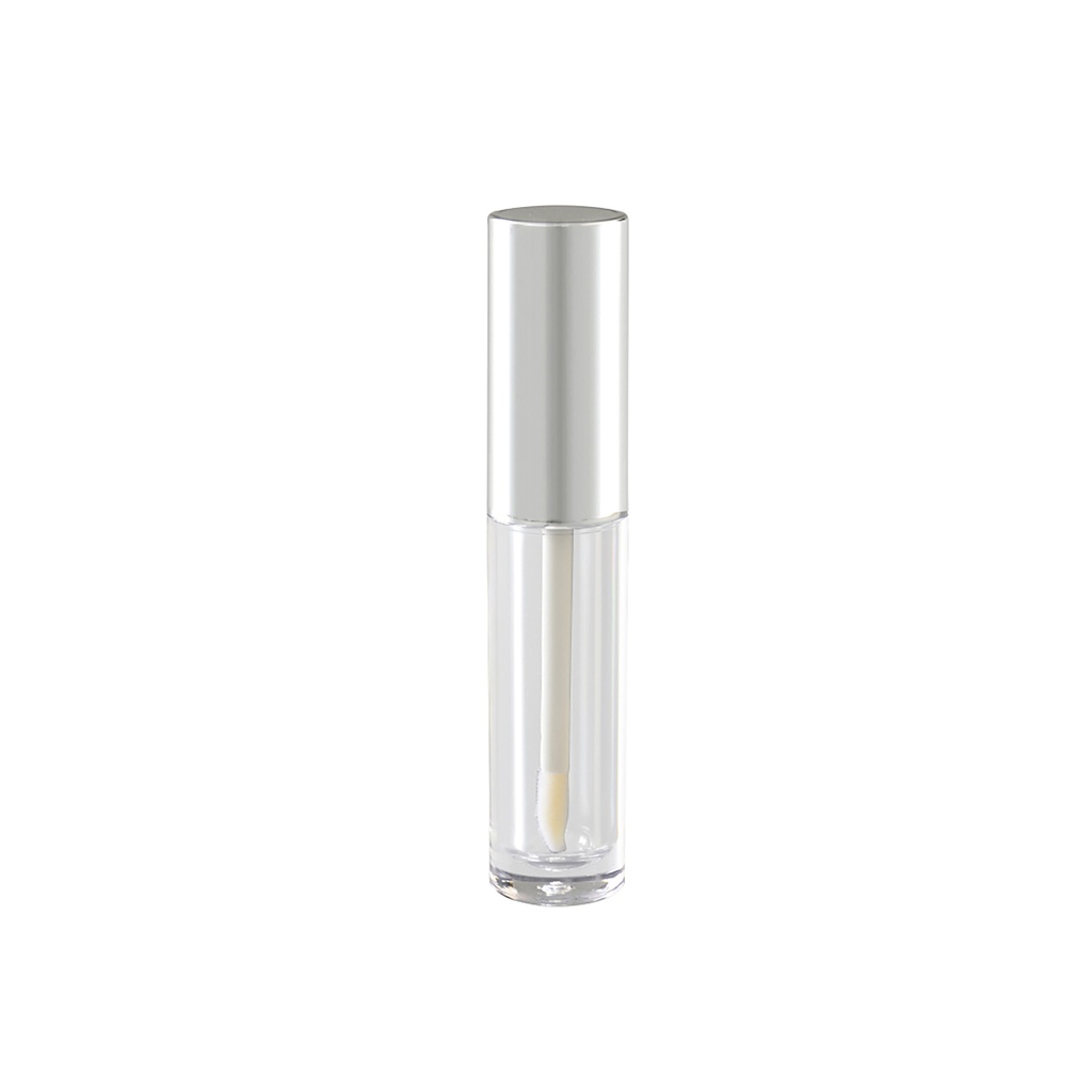 Lip Gloss - Cap Metalized Silver, Bottle AS clear - 4.5 Ml