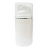 Airless Bottle White 50 Ml With Lock and UV Line With Semi Transparent Cap - CT50-28