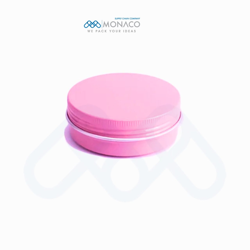 Round Tin Jar 20 gm Pink Color