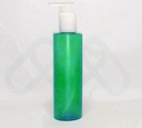 PET Bottle 200 Ml Semi Transparent Green - Painting Matt - Cream Pump Semi White Transparent