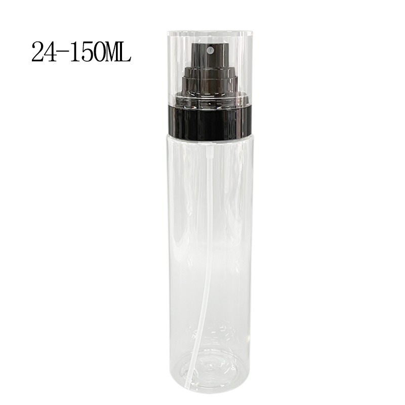 Body Splash D24 - 150 Ml Transparent Body - Black Sprayer Pump - Transparent Cap