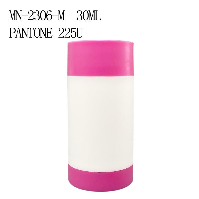 Body Balm Matt PP MN-2306-M Cap and Bottom Dark Pink - White Body 30 Ml