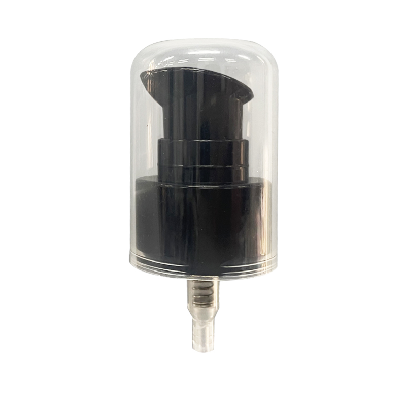 Black Serum Pump Neck 24 With PP Cap Natural Color