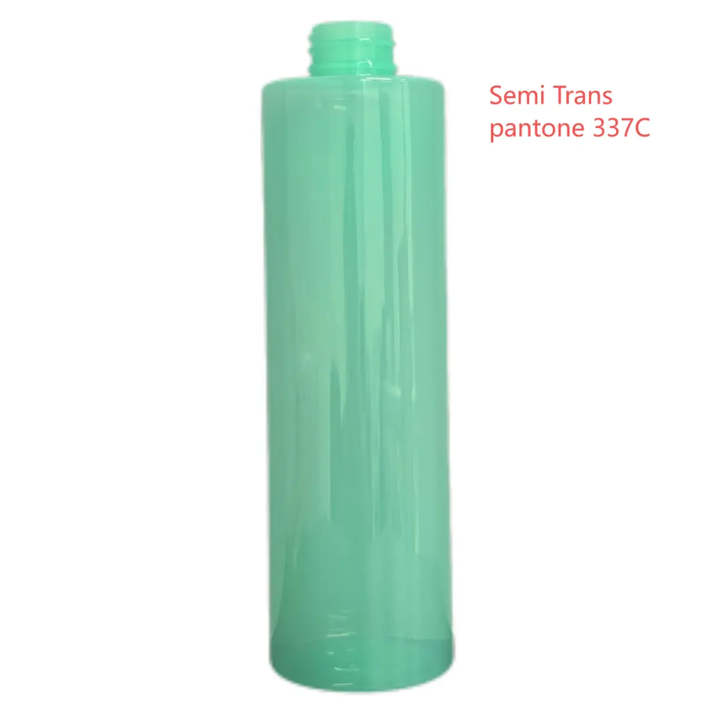 PET Bottle Round Neck 28/410 L 168 MM* W 58 MM - 400 Ml Pantone 337 C Semi Trans (Mint) Jov Nat SHMP Moist Bae