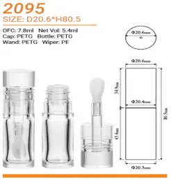 LIP Gloss PETG Transparent 5 ML CT-2095 - My M PM006053
