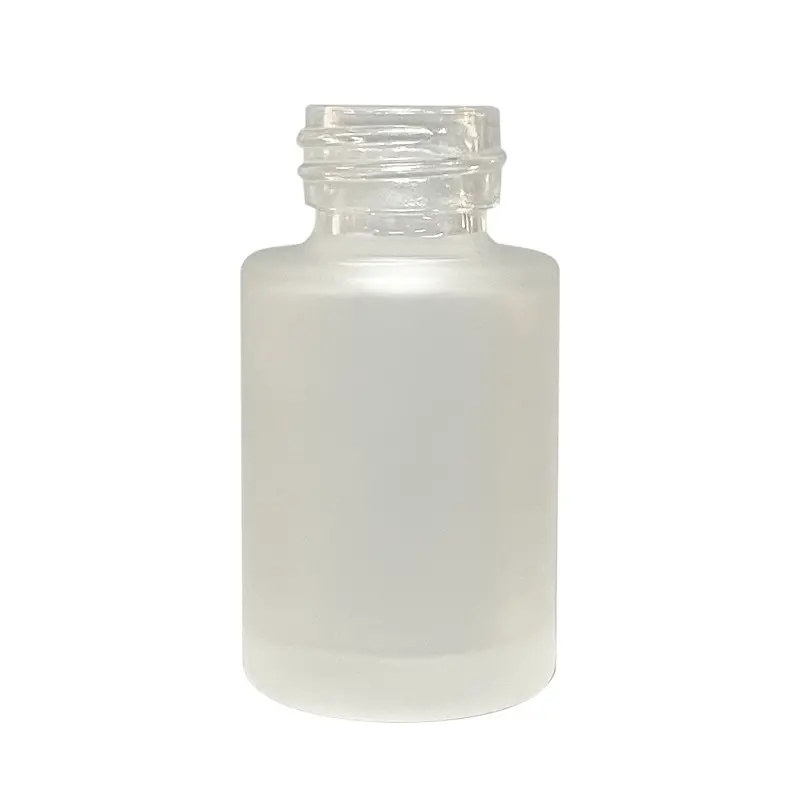 Glass Bottle Round Frosted 15 Ml