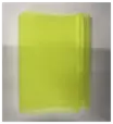 Yellow Nylon Bath Towel 30*90 MM With Small White Ticket Printed by (Booth Of Beauty)