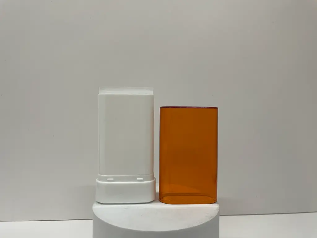 [M0000792] Deodorant Rotate Tube 20 Ml White AS Cap Semi Transparent Orange - White Bottle PP MN-C2520