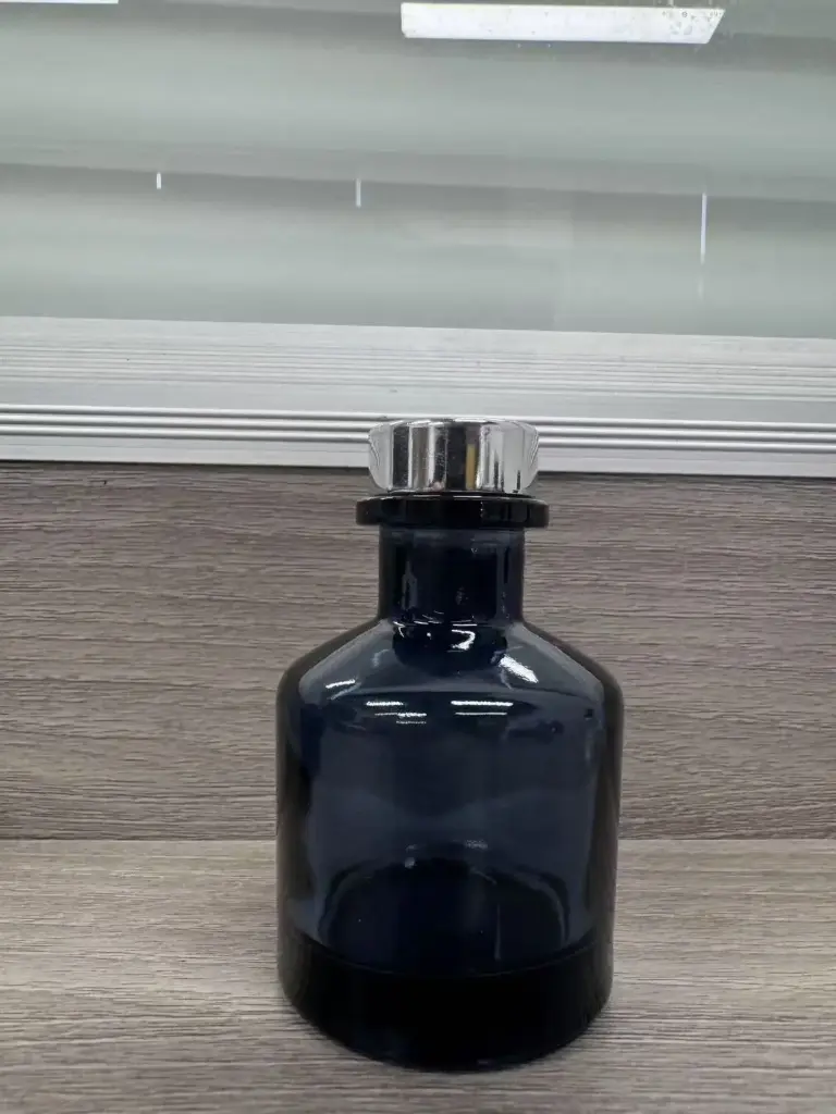 Diffuser Glass 50 Ml Semi Transparent Blue With Alu Plug