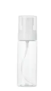 PET Bottle White 60 Ml Round With Mist Spray White and AS Cap