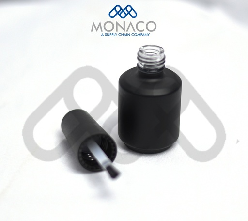 [M0000039] Black Frosted Nail Polish 15 Ml