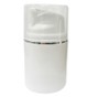 [M0000201] Airless Bottle White 30 Ml With Lock and UV Line With Semi Transparent Cap - CT30-28