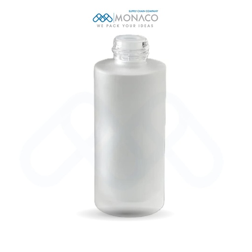 [M0000136] Glass Bottle Frosted 50 Ml Round - Neck 20 MM