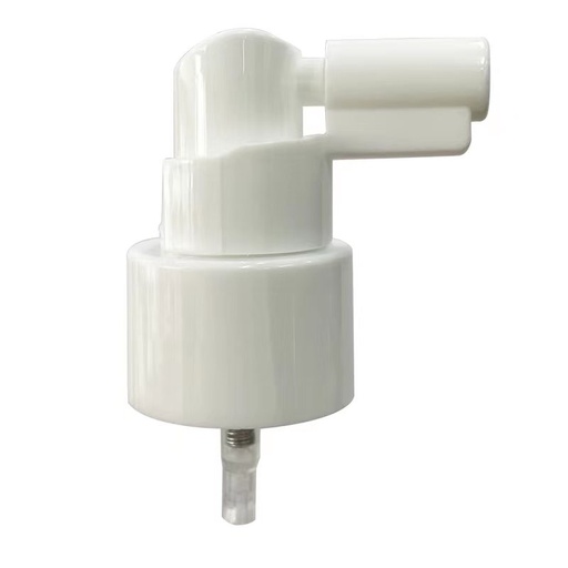 [M0000102] White Spray Pump Vichy Neck 24 Smooth Cap White