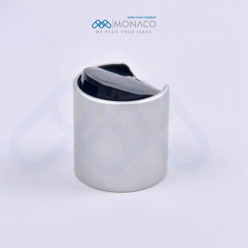 [M0000318] Press Cap Black - Alu Silver 28/410