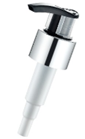 [M0000064] Lotion Pump Black - Silver Neck 28 / Open-Close