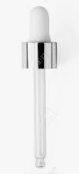 [M0000101] Dropper Silver / White Neck 20/400 - 9 CM