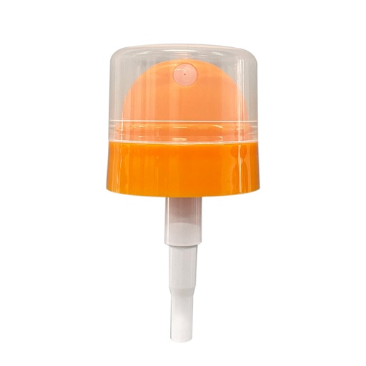 [M0000145] Orange Pump Neck 32 With Transparent Cap