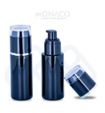 [M0000139] Serum Black Pump With Black Cap and Silver Ring Neck 20 MM