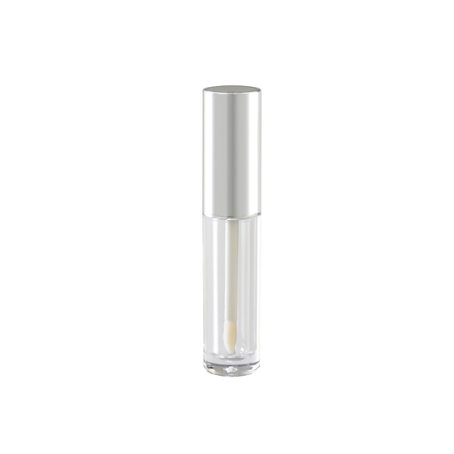 [SET000018] Lip Gloss - Cap Metalized Silver, Bottle AS clear - 4.5 Ml