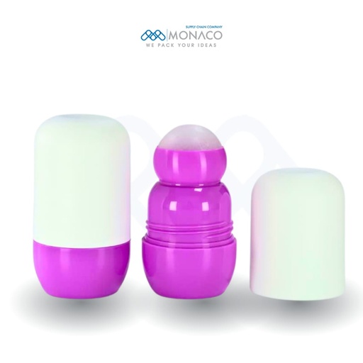 [M0000340] Monaco Roll On G Violet Body and Bottom and Cap White 50 ML