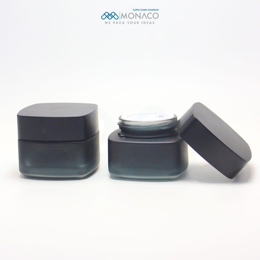 [M0000284] Square Glass Jar 50 Ml - Classic