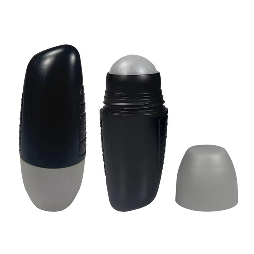 [M0000375] Monaco Roll-On Sport Oblique End Black and Gray Cap