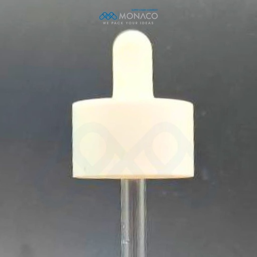 [M0000491] Wide Dropper White/White Rubber 20/405
