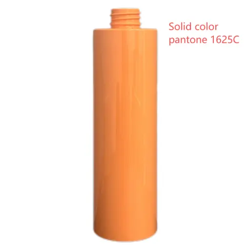 [M0000747] PET Bottle Round Neck 28/410 L 168 MM* W 58 MM - 400 Ml Pantone 1625 C Opaque (Orange) Jov Nat SHMP Curl Wonder