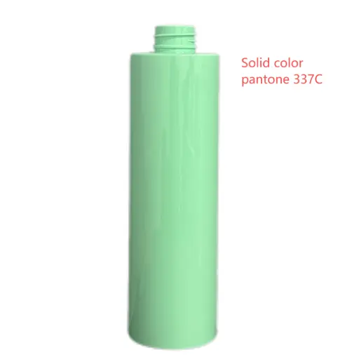 [M0000748] PET Bottle Round Neck 28/410 L 168 MM* W 58 MM - 400 Ml Pantone 337 C Opaque (Mint) Jov Nat SHMP Moist Bae