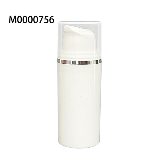 [M0000756] Airless Bottle 30 Ml White / White Pump / Semi-Transparent Cap - Family UV Starville