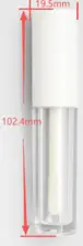 [M0000763] LIP Gloss Transparent Body Wide - White Cap 6 ML  CT-M639-YQ - My M PM006054 - PM008926