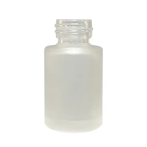 [M0000765] Glass Bottle Round Frosted 15 Ml