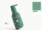 [M0000806] Printed PE Bottle (SKILP DESIGN) Soft Touch With Lotion Pump 250 Ml Matt to Match Body - Scalpio Remedy Shampoo